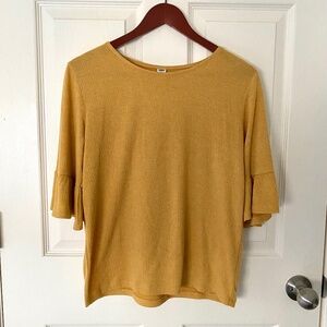 Old Navy Mustard Yellow Blouse Size Small Women